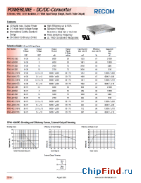 Datasheet RP40-4805SG manufacturer Recom